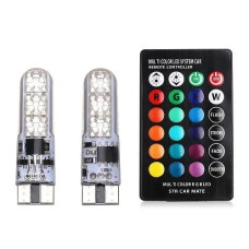 Светодиодные лампы AllLight T10 6 диодов 5050 W2,1x9,5d 12V с пультом ДУ
