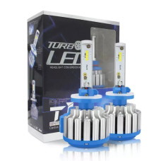 Комплект світлодіодних ламп TurboLed T1 H27 6000K 50W 12/24v CanBus з активним охолодженням