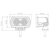 Led фара DriveX WL DRL-102 DLX 2-20W OSR FL 9 cm