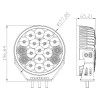 Led фара DriveX WL R-106 DLX 7" COMBO 18L-90W OSR