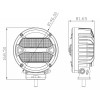 Фары рабочего света класса Premium DriveX WL R-108 DLX 5.5" DB+DRL 8L-40W OSR