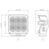 Фари робочого світла класу Premium DriveX WL SQ-108 DLX 4" FL+DRL 24L-120W OSR