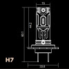 Комплект светодиодных LED ламп DriveX PA-05P H7 6000K