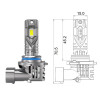 Світодіодні лампи DriveX PA-07 9012 6000K 30W LED Комплект