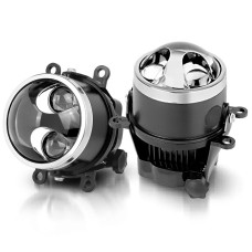Светодиодная линза DriveX FOG Bi LED Dual Direct 3.0" 35W/60W к-т.