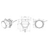 Светодиодные линзы DriveX Bi-LED Evolution F1 6000K Комплект