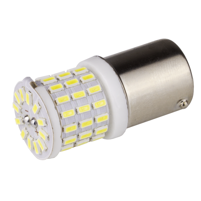 Світлодіодна LED лампа DriveX S25-123 3014-57 12-24V CER CAN