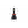 Комплект светодиодных LED ламп Infolight S1 H11 50W