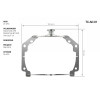 Переходная рамка для замены линз Infolight TC-AD 01 Volkswagen Passat B6-B7