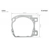 Переходная рамка для замены линз Infolight TC-HYD 01 Hyundai IX35 2010-2012