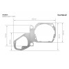 Переходная рамка для замены линз Infolight TC-HYD 07 Hyundai Sonata 6 YF 2009-2014
