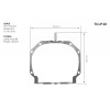 Переходная рамка для замены линз Infolight TC-LP 02 Lexus RX 350 2009-2011 AFS