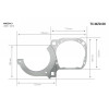 Переходная рамка для замены линз Infolight TC-MZD 08 Mazda 3 2006-2012