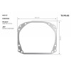 Переходная рамка для замены линз Infolight TC-PG 02 Peugeot 3008 2013-2016