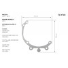 Переходная рамка для замены линз Infolight TC-YT 01 MAZDA 6 2013 - 2015