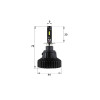 Комплект светодиодных LED ламп Sho-Me F2 H3 30W