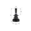 Комплект світлодіодних LED ламп Sho-Me F2 H7 30W
