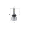 Комплект светодиодных LED ламп Sho-Me F7 9006 45W