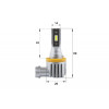 Комплект светодиодных LED ламп Sho-Me F3 H11 20W