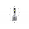 Комплект светодиодных LED ламп Sho-Me F3 H27 20W