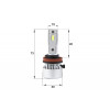 Комплект светодиодных LED ламп Sho-Me F4 H11 40W