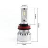 Комплект светодиодных LED ламп Sho-Me F6 H11 32W