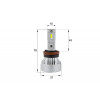 Комплект светодиодных LED ламп Sho-Me F7 H11 45W
