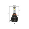 Комплект светодиодных LED ламп Sho-Me G1.1 H11 6000K 30W