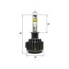 Комплект світлодіодних LED ламп Sho-Me G1.1 H1 6000K 30W