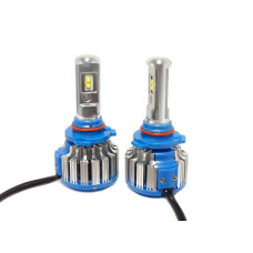 Комплект світлодіодних ламп TurboLed T1 HB3 6000K 50W 12/24v CanBus з активним охолодженням