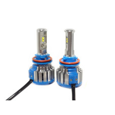 Комплект світлодіодних ламп TurboLed T1 H11 6000K 50W 12/24v CanBus з активним охолодженням