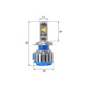 Комплект светодиодных LED ламп Sho-Me G1.5 H4 35W