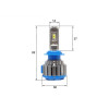 Комплект світлодіодних LED ламп Sho-Me G1.5 H7 35W