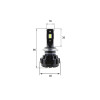 Комплект світлодіодних LED ламп Sho-Me G1.6 H7 30W