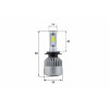 Комплект светодиодных LED ламп Sho-Me X1.1 H7 24W