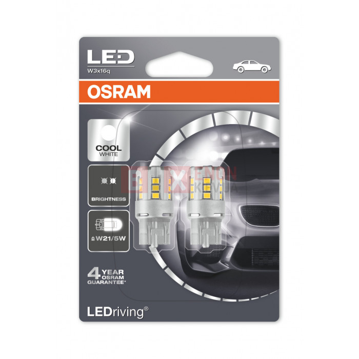 Светодиодная LED лампа Osram W21/5W 12V 6000K Retrofit Standart White 7715CW