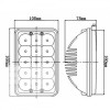Светодиодная фара RCJ 66045BF CREE 45W