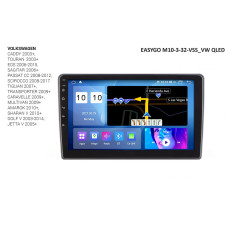 Штатное головное устройство EasyGo M10-3-32-VSS_VW QLED