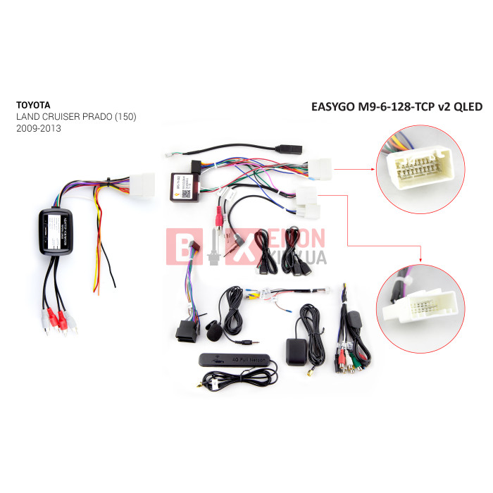Штатное головное устройство EasyGo M9-6-128-TCP v2 QLED