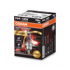 Галогенная лампа OSRAM H4 64193NB200-FS Night Breaker +200% 60/55W 12V P43T 10X10X1