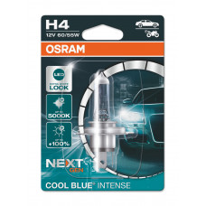 Галогенова лампа Osram H4 12V 60W P43t Cool Blue Intense Next Gen +100%