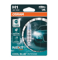 Галогеновая лампа Osram H1 12V 55W P14.5s Cool Blue Intense Next Gen +100% 1 лампа (64150CBN-01B)
