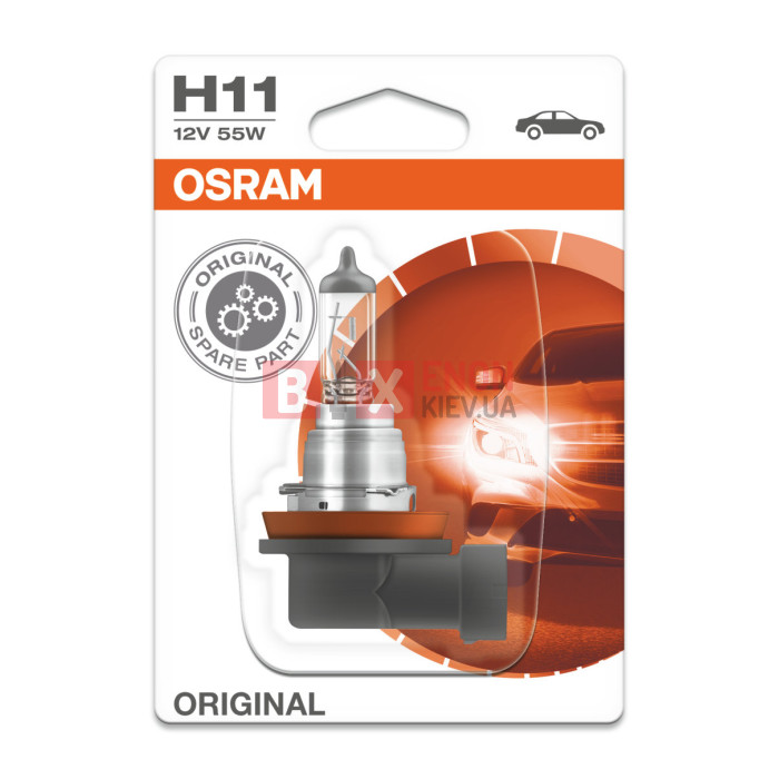 Галогеновая лампа Osram H11 64211L-01B 55W 12V PGJ19-2 10X1 Blister