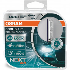  Ксеноновая лампа Osram D2S 35W P32d-2 Cool Blue Intense Next Gen +150% Комплект
