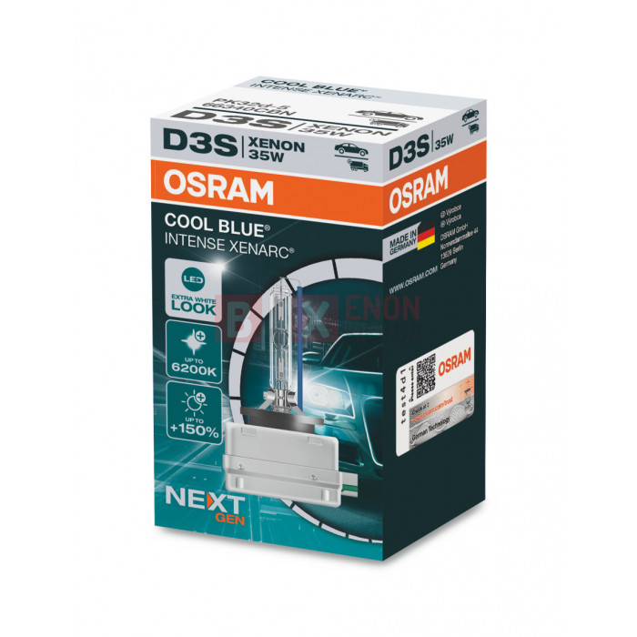 Ксеноновая лампа Osram D3S 35W PK32D-5 Cool Blue Intense Next Gen +150%