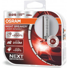 Ксенонова лампа OSRAM 66240XNN-HCB Night Breaker Laser +200% D2S 85V 35W P32d-2 XENARC Комплект