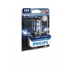 Галогенна лампа PHILIPS 12342RGTB1 H4 60/55W 12V RacingVision GT200 +200% B1