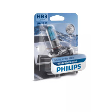 Галогенна лампа Philips 9005WVUB1 HB3 60W 12V WhiteVision ultra +60% (3800K) B1
