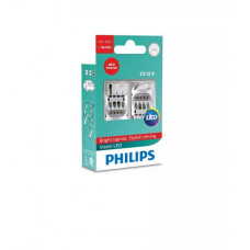 Светодиодная LED лампа Philips P21W LED 12V Vision RED 12838REDX2