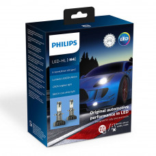 Комплект світлодіодних LED ламп PHILIPS LED H4 X-treme Ultinon Gen2 +250% 11342XUWX2